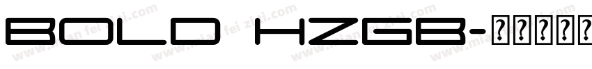 Bold hzgb字体转换